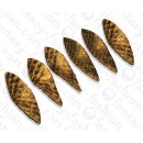 Python Leder Long Twisted Leaf 100x30x3mm Technique Color...