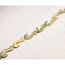 PY 133 Python leather S Shape 50x6mm Yellow Matte