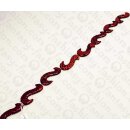 PY 134 Python leather S Shape 50x6mm Red Shiny