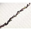 PY 135 Python leather S Shape 50x6mm Metallic Color