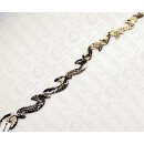 PY 136 Python leather S Shape 50x6mm Natural Shiny