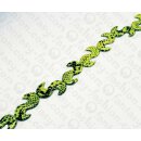 Python Leder S Shape 50x30x6mm Lime Green