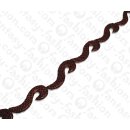 PY 149 Python leather S Shape 76x15x6mm Cherry Shiny