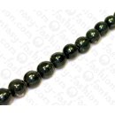 Fish leather Round Beads Resin Coated 15mm Moonless Night