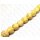 Fish leather Round Beads 15mm Yellow Matte