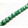 Fish leather Round Beads 15mm Green Matte