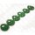 Fischleder flache Tropfen with Calar and Gold 50x3mm Green Matte