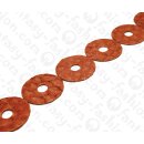 Fish leather Round Calar 60x4mm Wild Rose Shiny