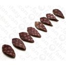 Fish leather Twisted Leaf 60x4mm Bougainvillea Matte