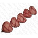 Fischleder Herz Form 35x35x16mm Pink Matte