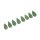 Rochenleder Tropfen flach / ca. 35x4mm / Apple Green / 8pcs.