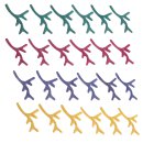 Stingray leather Leder branches / ca.90mm / 6pcs.