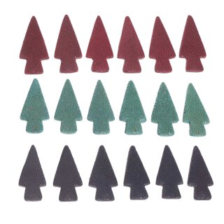 Rochenleder  triangle / ca.57x26mm / 6pcs.