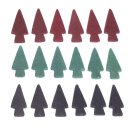 Stingray leather  triangle / ca.57x26mm / 6pcs.