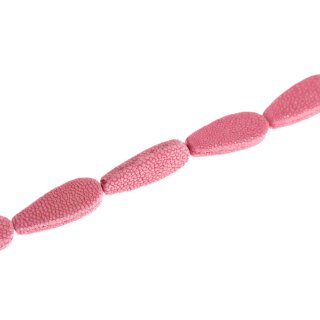 Stingray teardrops bent / ca.40x16mm / Pink / 10 pcs.