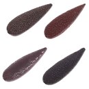 Stingray leather teardrops long / ca.65x25mm / 6pcs.