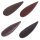Stingray leather teardrops long / ca.65x25mm / 6pcs.