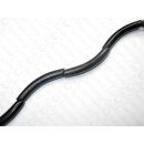 Horn bent tubes black ca. 50x8mm
