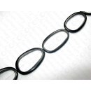 Horn irregular rings black ca. 65x40x6mm