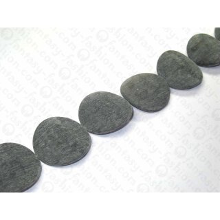 Horn Black matt Potatoe Chips ca. 38x8mm