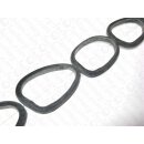 Horn IrregularOval Rings black matt ca.68x43x5mm