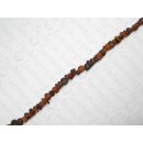 Brown horn irregular nuggets, ca. 8x5mm