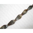 Brown horn, coffin shape, ca. 50x21x12mm