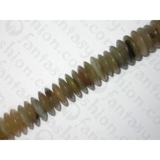 Grey-White Horn Saucer ca. 16x5-6mm