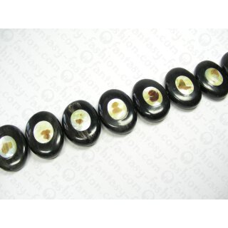 Black oval w Tiger M.O.P. csd ca. 48-50x38mm HLH