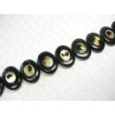 Black oval w Tiger Brownlip csd ca. 48-50x38mm HAH