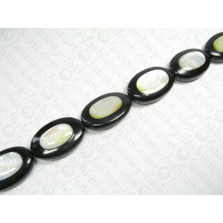 Black oval w Tiger M.O.P. ld ca. 45x30x15mm KHS