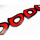 Black Horn slice with red Resin ca. 110x60x10mm