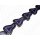 Black Horn irreg.triangle w.purple Resin 55x45x7mm