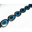 Black Horn fl.ov. disk w.blur Resin ca.54x35x7mm