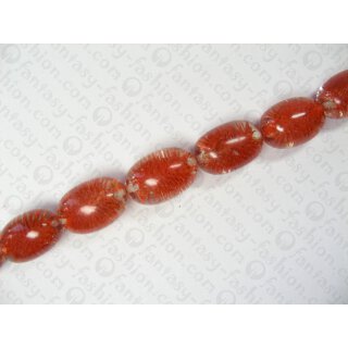 Resin seeds oval red