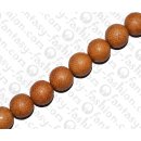 Watersnake leather Round Beads 10mm_Camel Shiny