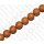 Watersnake leather Round Beads 10mm_Camel Shiny