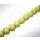 Watersnake leather Round Beads 10mm_Lime Green Shiny