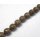 Watersnake leather Round Beads 10mm_Friar Brown Shiny