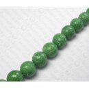 Watersnake leather Round Beads 10mm_Deep Green Shiny