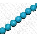 Watersnake leather Round Beads 15mm_Hawaiian Ocean Shiny