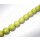 Watersnake leather Round Beads 20mm_Lime Green Shiny