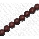 Watersnake leather Round Beads 25mm_Burgundy Shiny
