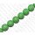 Watersnake leather Round Beads 25mm_Classic Green Shiny