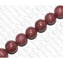 Watersnake leather Round  Beads 25mm_Mauve Wine Shiny
