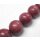 Watersnake leather Round Beads 30mm_Striking Purple Shiny