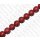Wasserschlangen Leder Round Beadsd 30mm_Ruby Wine Shiny