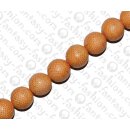 Watersnake leather Round Beads 30mm_Tangerine Shiny