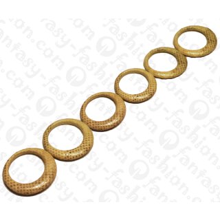 Wasserschlangen Leder Embossed Ring 45x6mm_Ivory Shiny