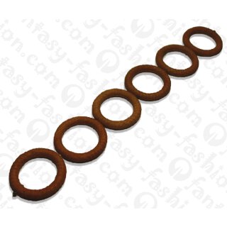 Watersnake leather Ring 58mm_Tortoise Shell Matte